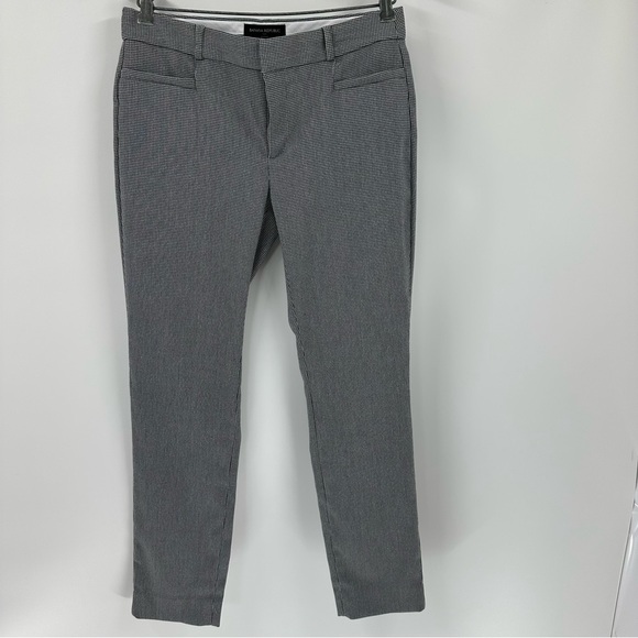 Banana Republic Factory Pants - Banana Republic Pants Women's Sloan Crop Striped Gray/White Herringbone Size 4